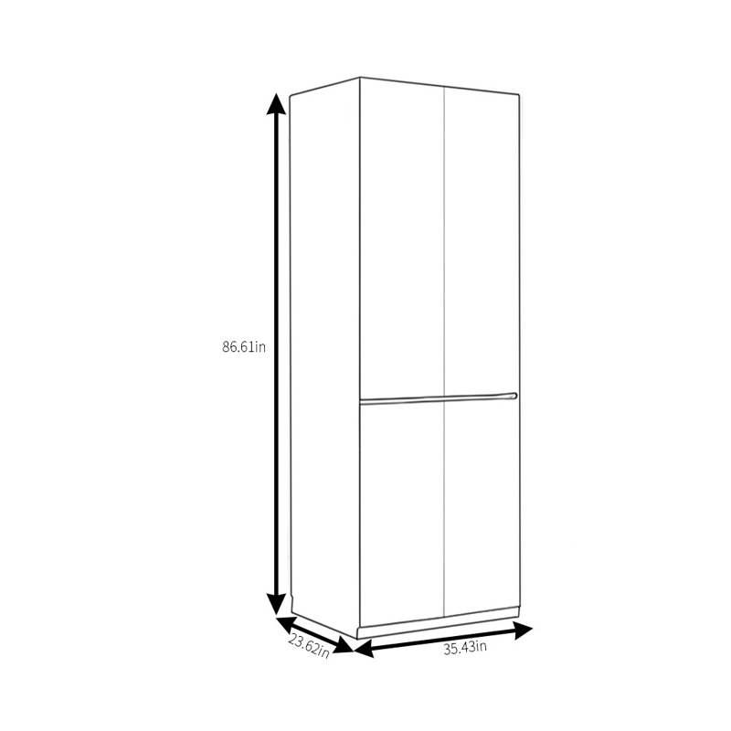 Garde-robe simple et pratique, H 86,61 po x l 35,43 po x P 23,62 po