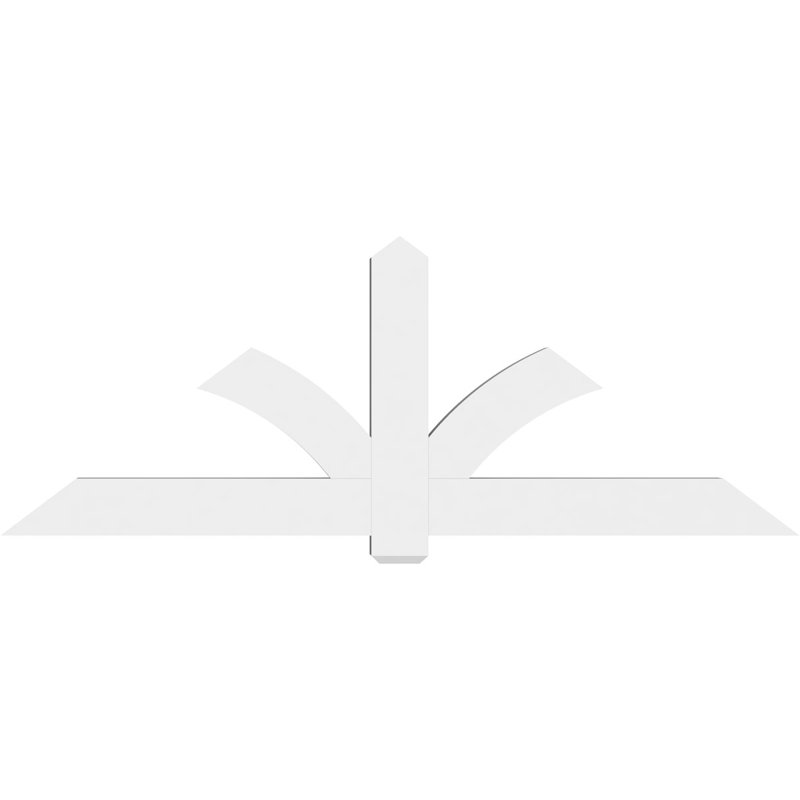 Support pour pignon en PVC Redmond, H 31,5 po x l 84 po (pas: 9/12), P 4 po x F 6 po
