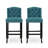 Vienna Contemporary Fabric Tufted Wingback Counter Stools-1372853080