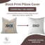 Housse de coussin en coton fabriqué à la main avec motif de blocs Fab Fabine - Kesariya-110562729
