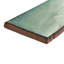 Antic Special 6" x 3" Ceramic Bullnose Tile Trim in Lava Verde