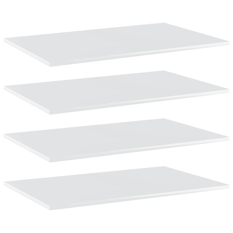 Floating Shelves Wall Shelving Wall Mounted Shelves Display Wall Units, High Gloss White, 0.6"H x 31.5"W x 19.7"D