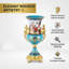 Vase élégant en porcelaine et bronze de style rococo classique avec poignées ornées pour les espaces de vie