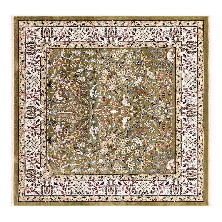 Tapis vert / ivoire Jackson