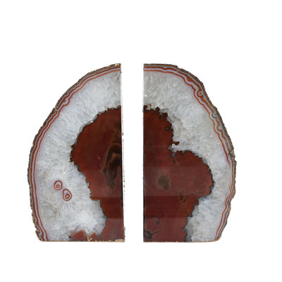 Agate / Geode Non-Skid Bookends