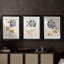 FLORAL Series LXI - Impression encadrée sur mesure de qualité supérieure - 3 pièces-2094553822-2094553820