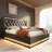 King Size Upholstered Bed, 360 Surround Led Function, Buttons/Apps/Remote Control