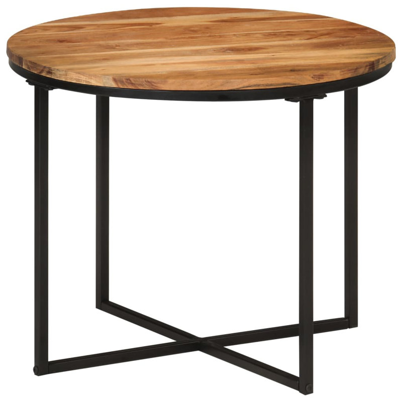Rossana Cross Legs Coffee Table, 45cm H x 55cm L x 55cm W, Brown