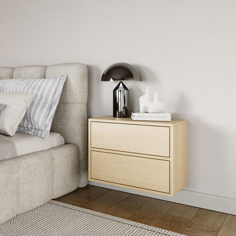 50cm W Manufactured Wood Bedside Table