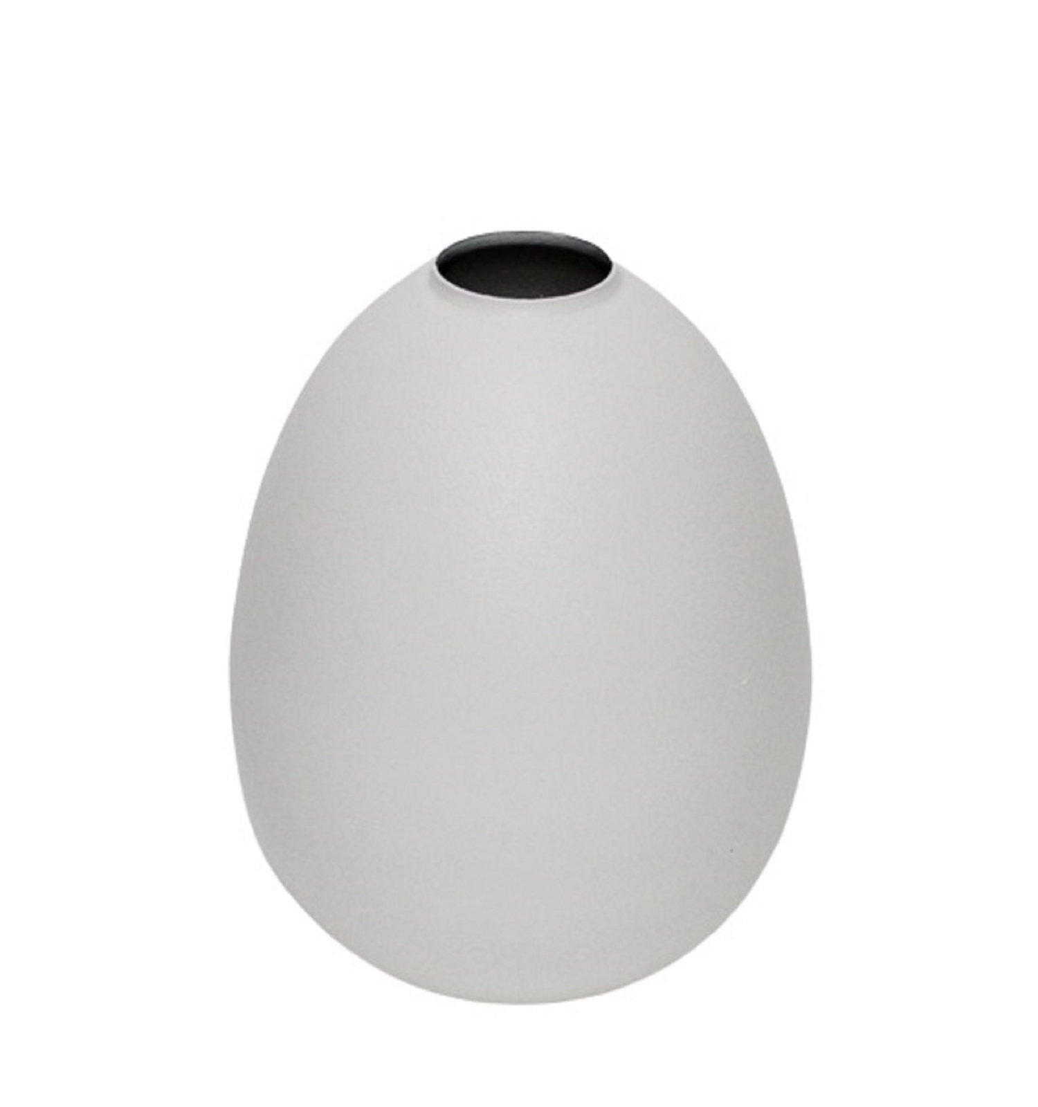 Jenny Aluminum Table Vase, 6.25" H x 5" W x 5" D, Black