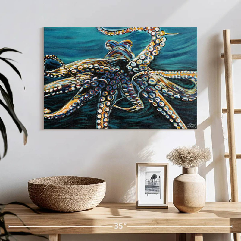 Wild Octopus II, 16" H x 24" W