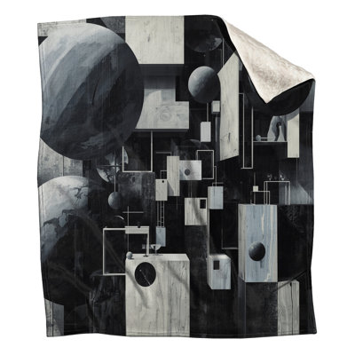 Couvertures cubes noirs et blancs