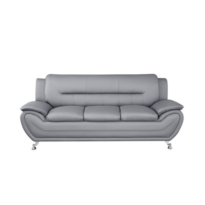 Segura Faux Leather Pillow top Arm Loveseat