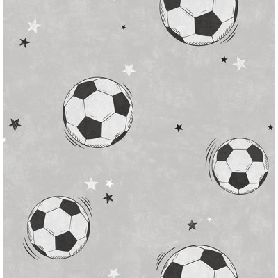 Papier peint gris Football