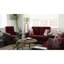 Convertible Armchair In Burgundy With Storage - For Space Efficiency Upholstered Armchair, Microfiber Practical Stylish Home Addition