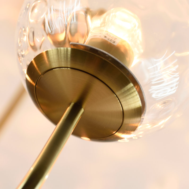 Moonya Glass Semi Flush Mount