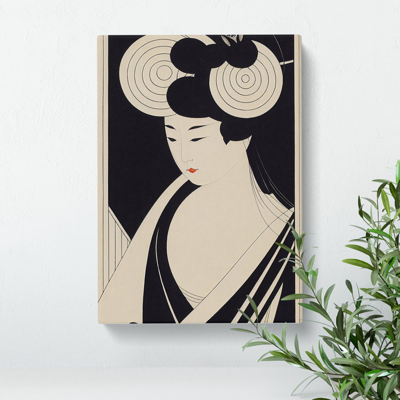 Futuristic Geisha - Wrapped Canvas, 76cm H x 50cm W x 3cm D