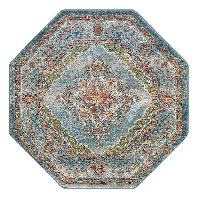 Alresford Oriental Indoor Rug, Octagon 5'1" x 5'1"