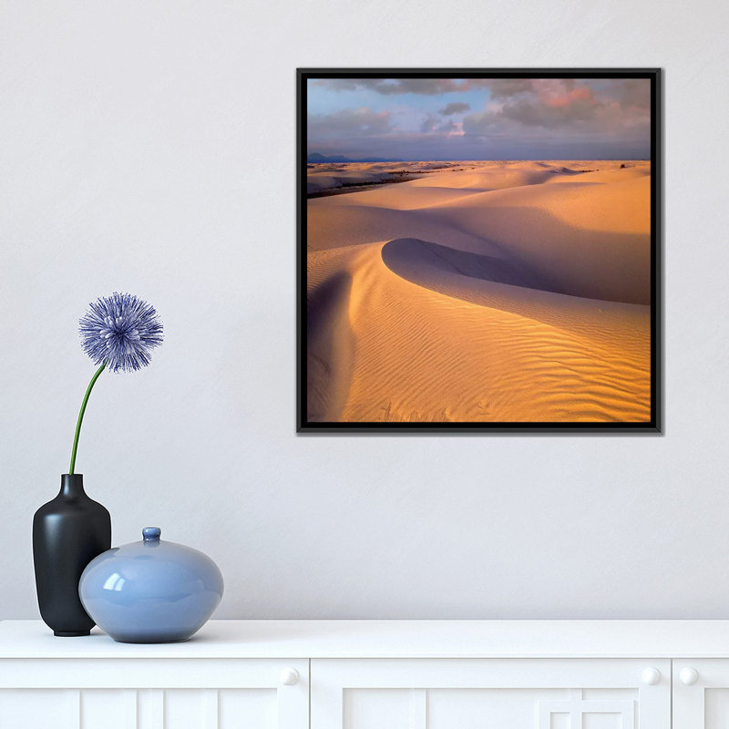 «Sand Dunes, White Sands National Monument, New Mexico» par Tim Fitzharris, reproduction sur toile tendue sur châssis