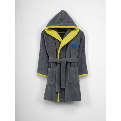 Mid-Calf Bathrobe with Pockets and Hood