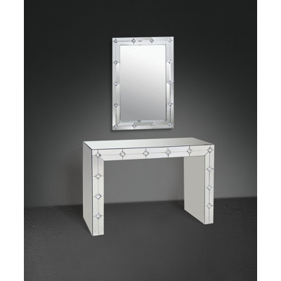 47.24'' Glass Top Console Table