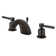 Kingston Brass Concord Two-Handle 3-Hole Deck Mount Widespread Bathroom Faucet with Retail Pop-Up Drain
