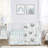 Ensemble de literie pour lit de bébé 4 pièces Aqua and Grey Sloth Collection