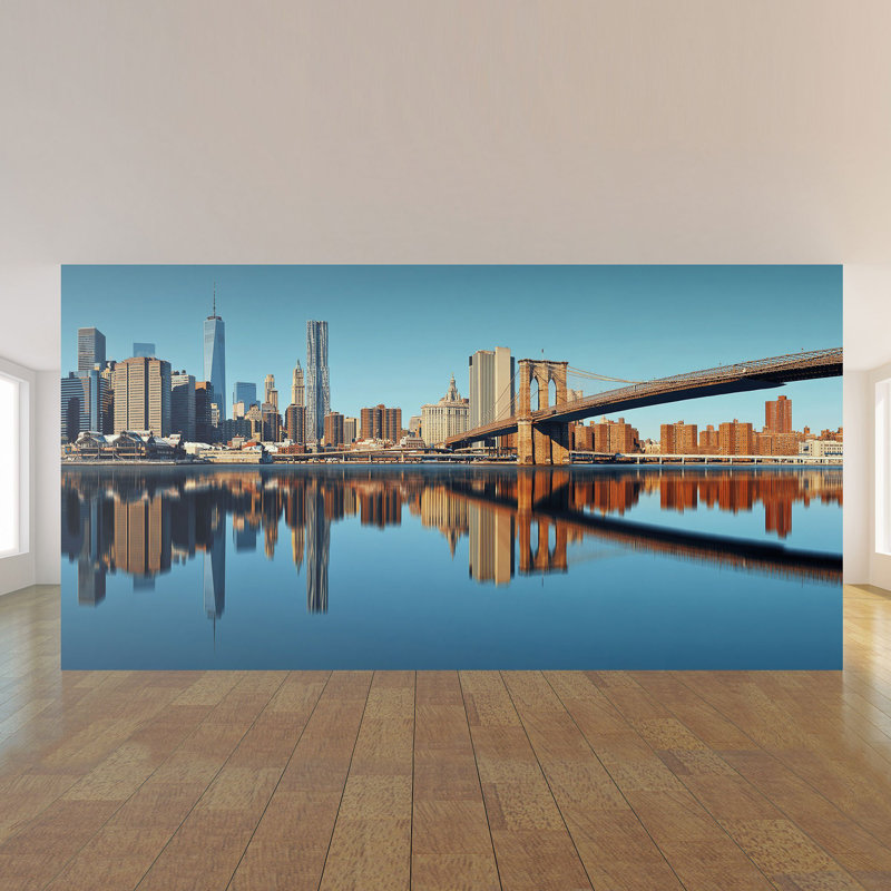 Panneau de papier peint Ketilfrith City Landscape, L 100,08 po x l 192 po
