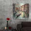 «Venice Italy Watercolor Square» par Rey Klimt, art mural en métal