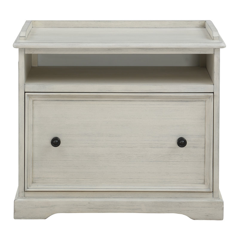 Charesse 27'' Wide 1 -Drawer File Cabinet, Antique White
