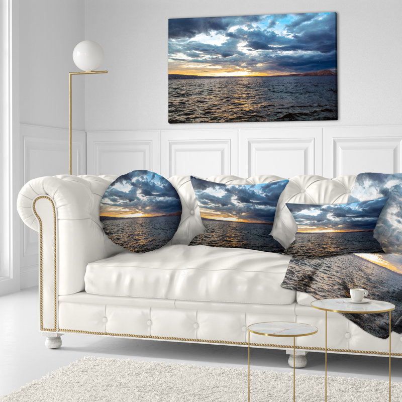 Coussin lombaire en nuage ciel magnifique seascape