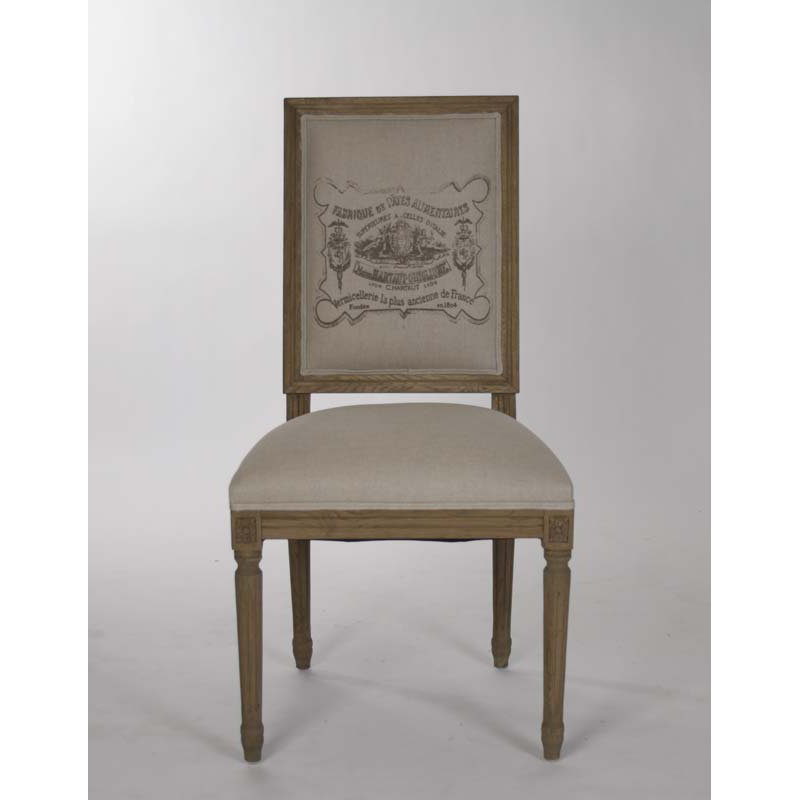 Chaise rembourrée Bodil, Orme récupéré, Neutre