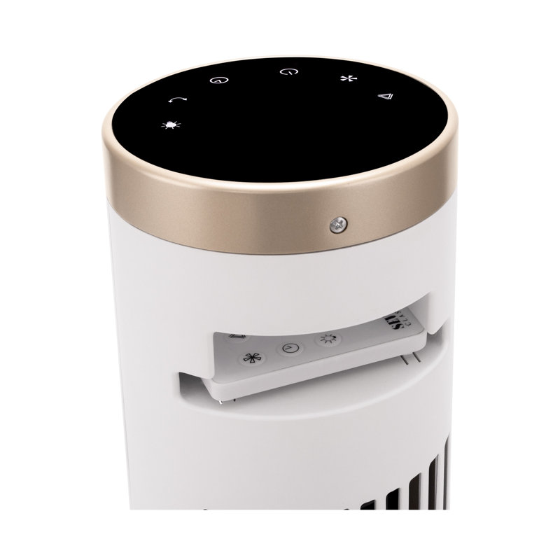 Ventilateur tour UltraSlimLine® avec lumière - blanc