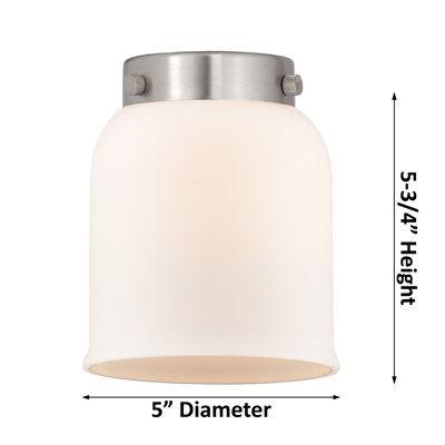 Luminaire suspendu en forme de cloche à 1 lumière Bokoshe