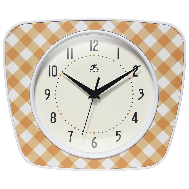 Horloge murale Nasrudeen, 9,25 po x 10,875 po, Orange