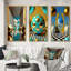 «Golden Spheres Infinity», 3 pièces sur toile-612832433-612832438