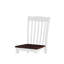 Chaise de salle à manger blanche et noyer (2) - Élégante et intemporelle avec sièges en bois confortables