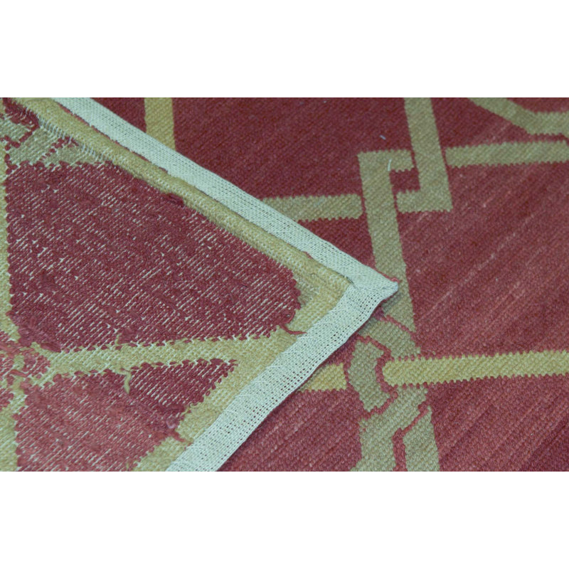 Hand-Knotted High-Quality Red Area Rug
