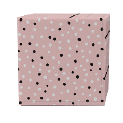 Cotton Twill Polka Dots Square Napkin