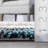 City Striped Shag Tufted Performance Brown/Teal/Blue Rug-2119102901