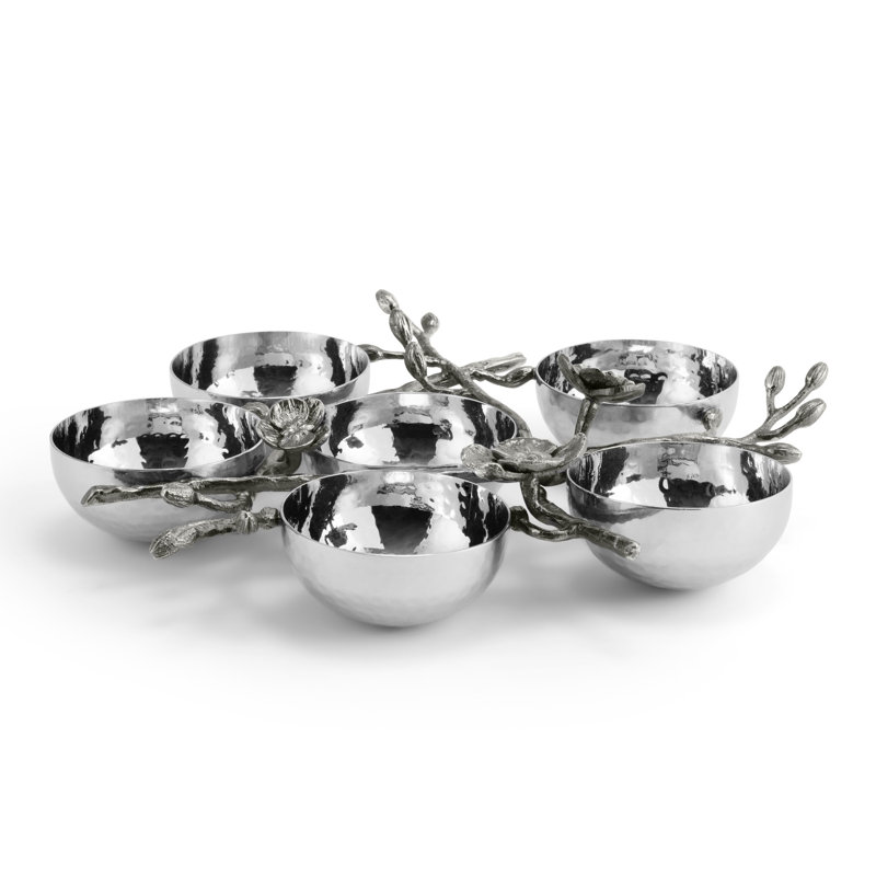 Orchid Seder Plate, Black