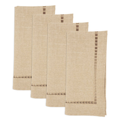 Laser-Cut Hemstitch Napkin (Set of 4)