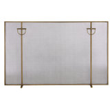 Brooklyn 1 Panel Iron Fireplace Screen