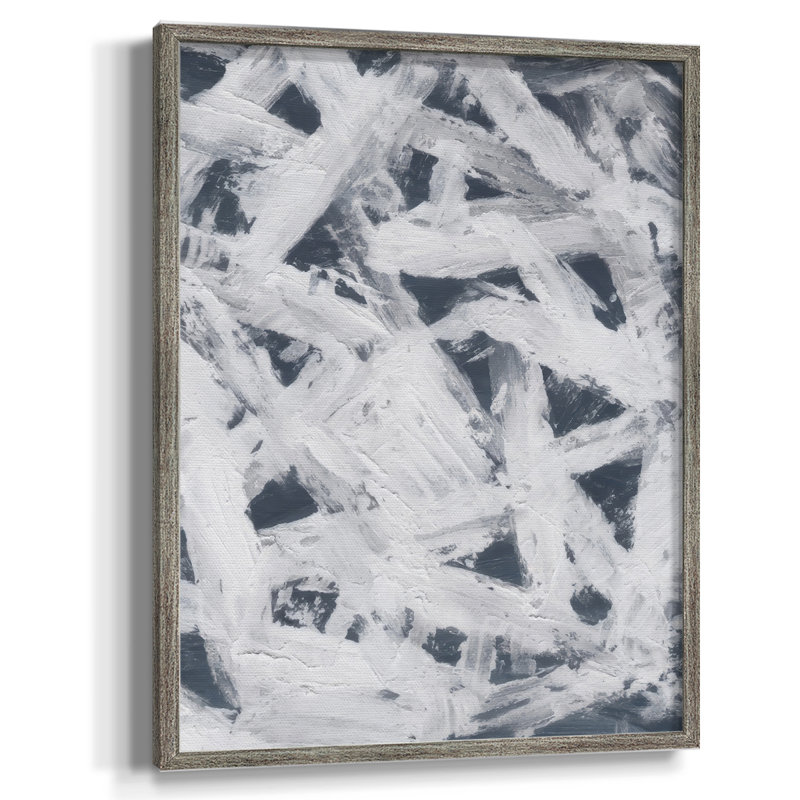 «Diving Into Indigo I», reproduction encadrée - bois massif, H 11 po x l 9 po