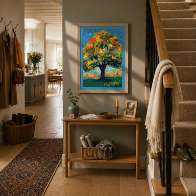 Flowering Tree in Bloom Modern - Framed Print