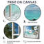 «Open Window Beach Views In Mexico - Coastal Windows», art mural encadré blanc bord de mer-431324693-431324694-431324672