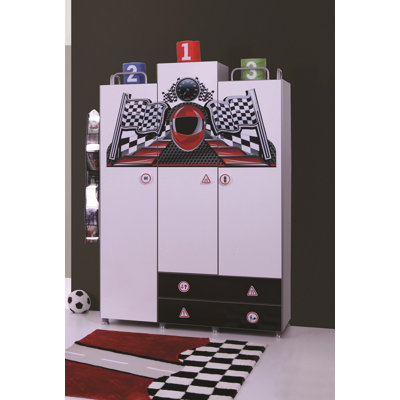 Randolf 53.15'' Wide Kids Armoire