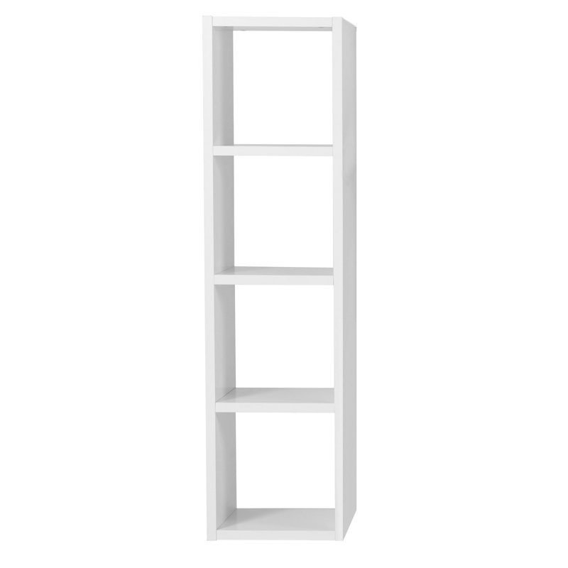 Pombal Standard Bookcase, 224cm H x 40cm W, Pure White