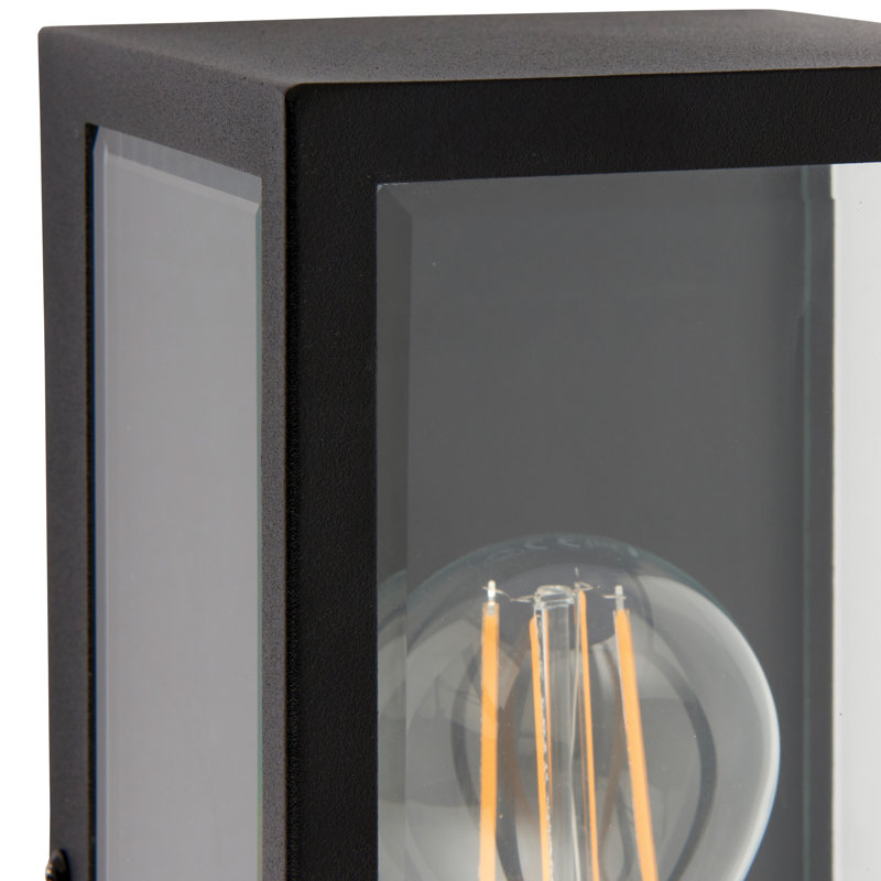 Hudnall 23.5cm H Outdoor Flush Mount, Matte Black