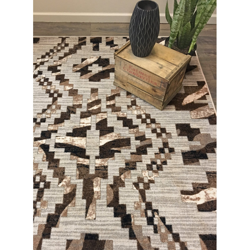 Tapis brun Aamena, Rectangle 8 pi x 11 pi